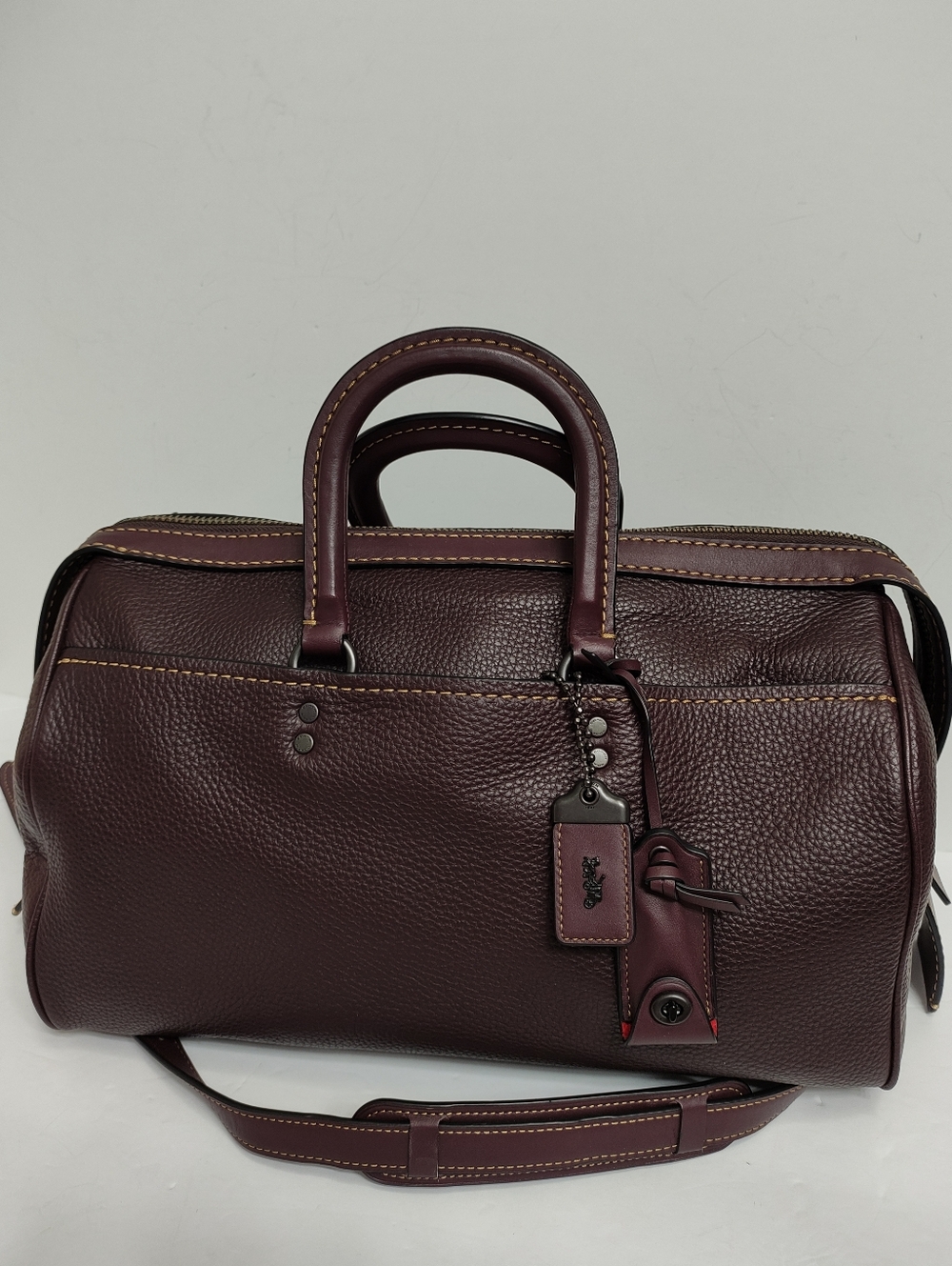 Coach F58119 Rogue Satchel 36 in Oxblood EUC - Picture 2 of 16